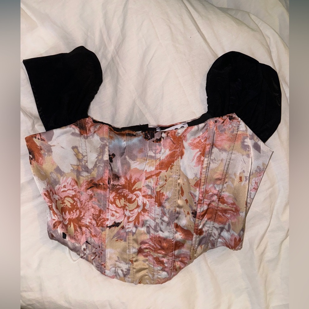 NWT Floral Corset Top